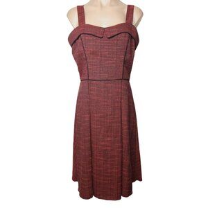 Red and Black Pinup Sheath Dress Size Medium